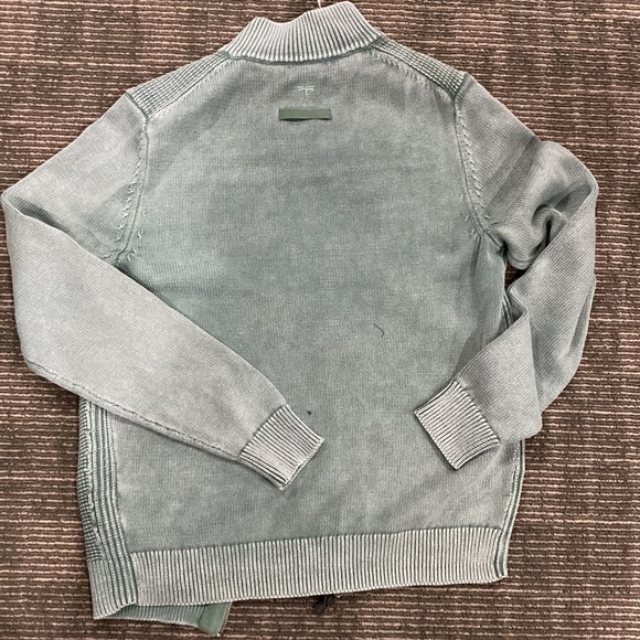 COPY - Multi stitch cardigan sweater in  acid wash - Picture 3 of 6